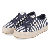 Schnür-Espadrilles  Blau