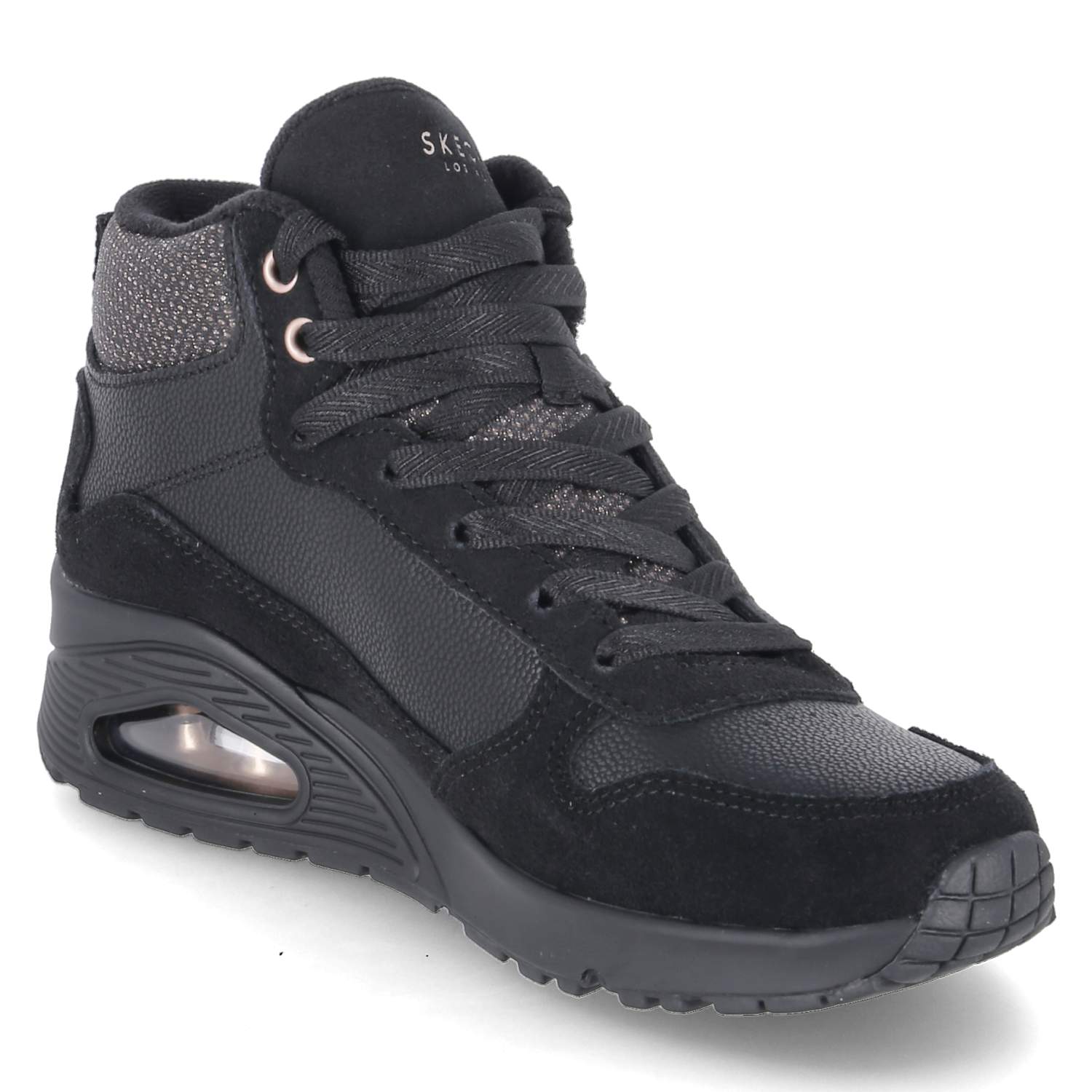 High Sneaker UNO-STACRE SHINE  Schwarz