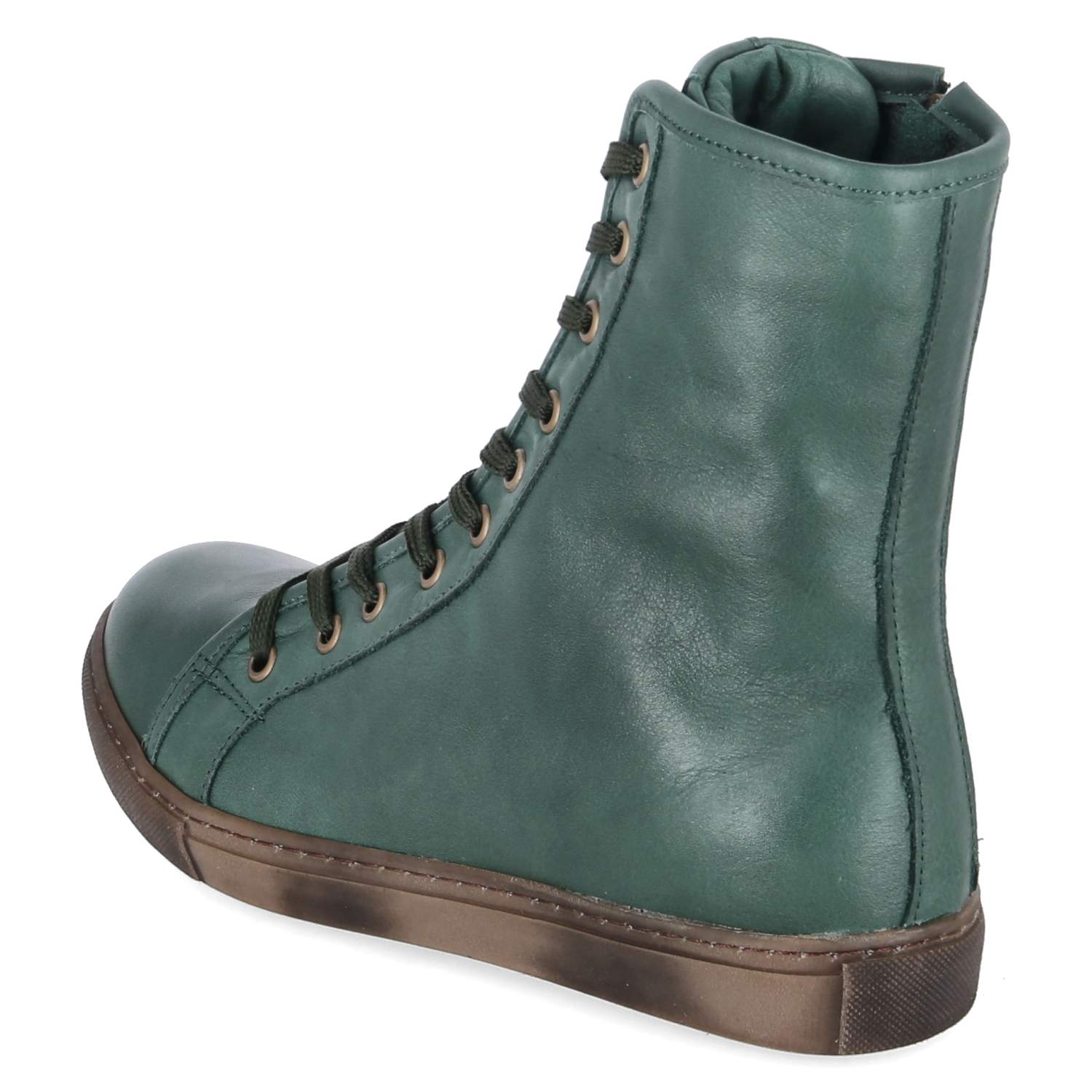 Schnüstiefeletten  Grün