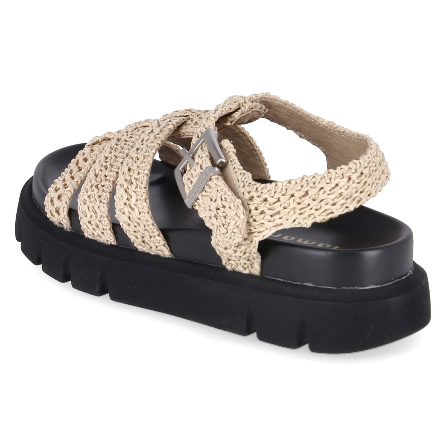 Plateau-Sandalen  Beige
