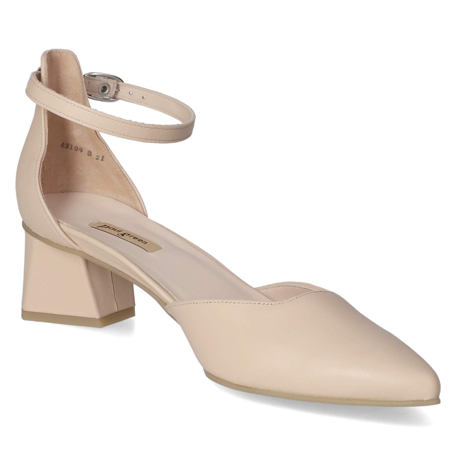 Riemchenpumps  Beige