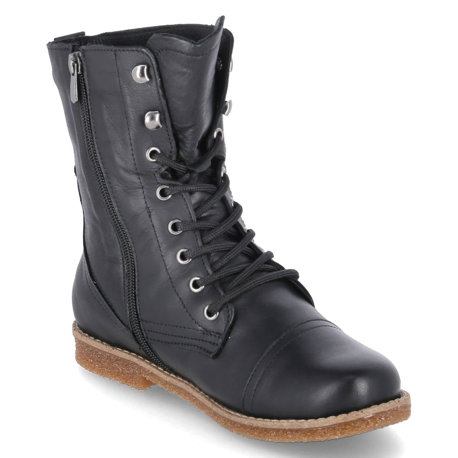 Schnürstiefeletten  Schwarz