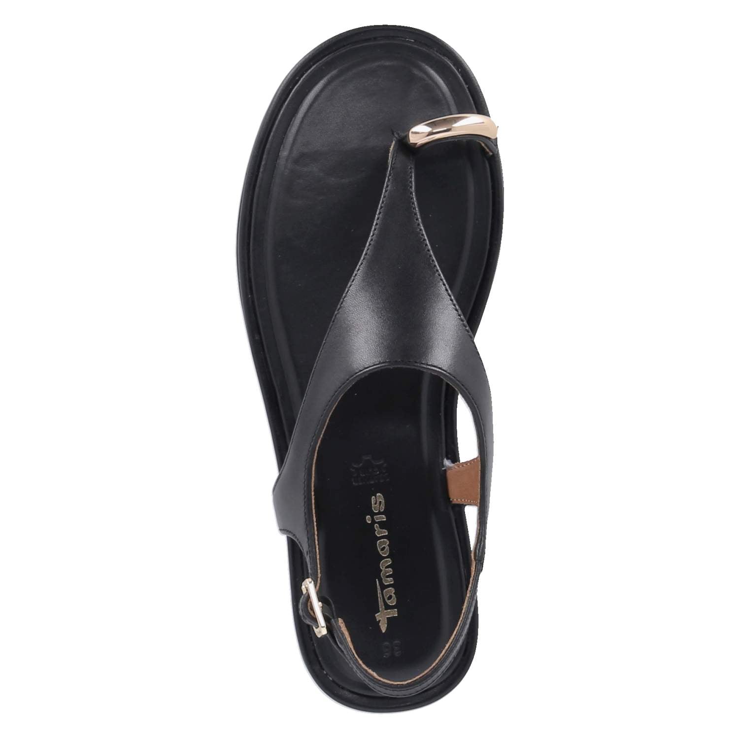 Zehentrenner-Sandalen  Schwarz
