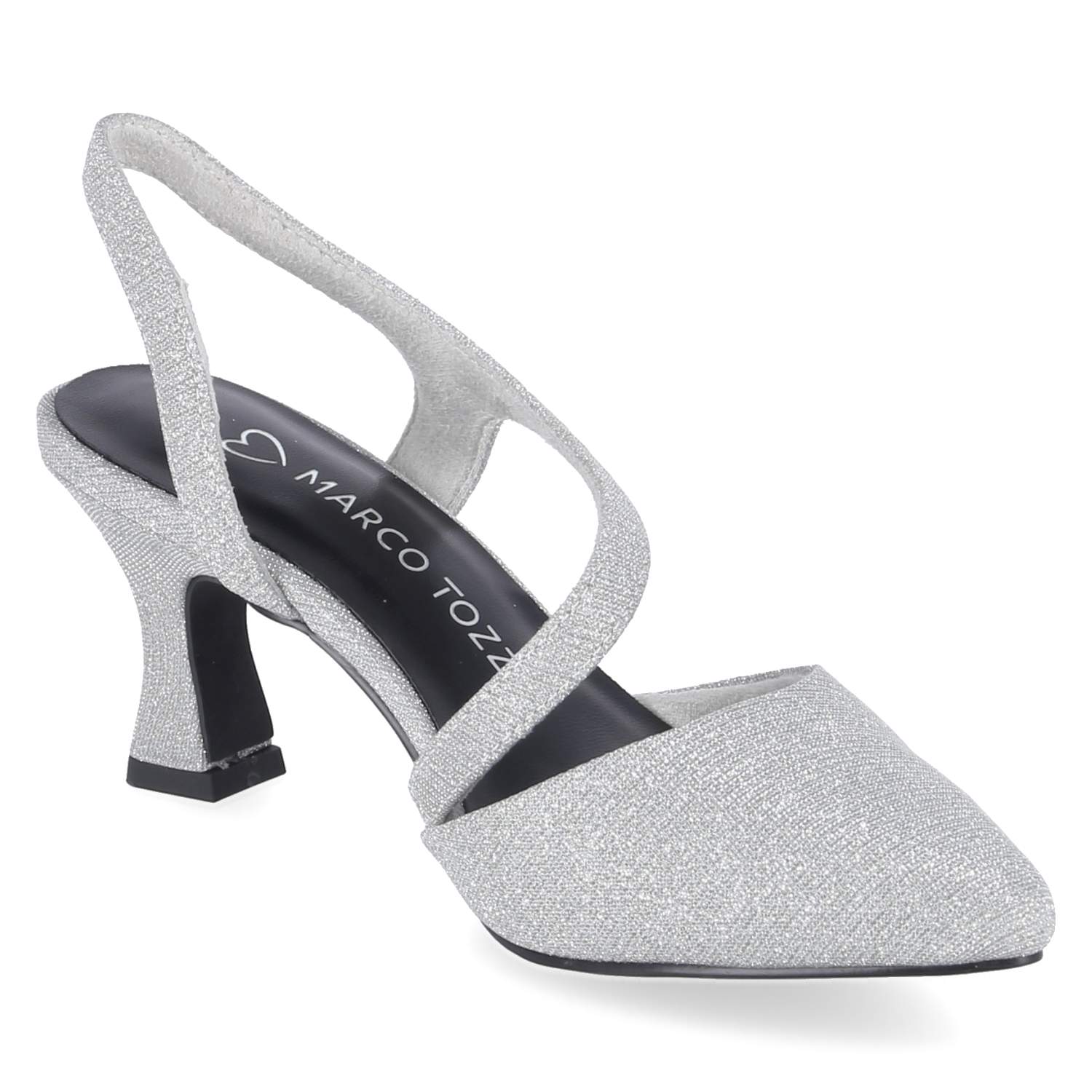 Riemchenpumps Silber
