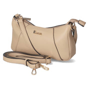 Schultertasche  Beige