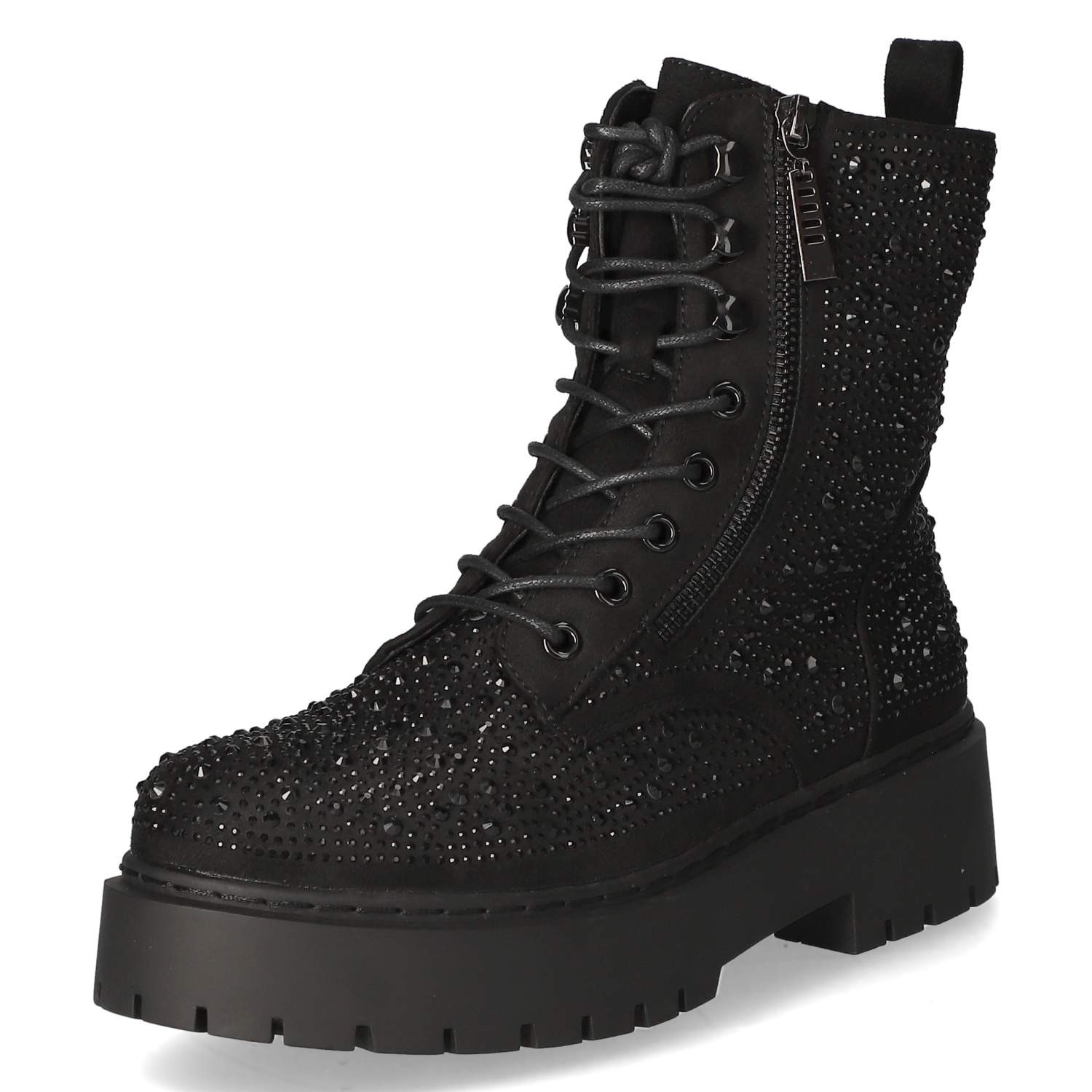 Schnürboots  Schwarz