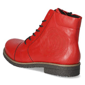Schnürstiefeletten  Rot