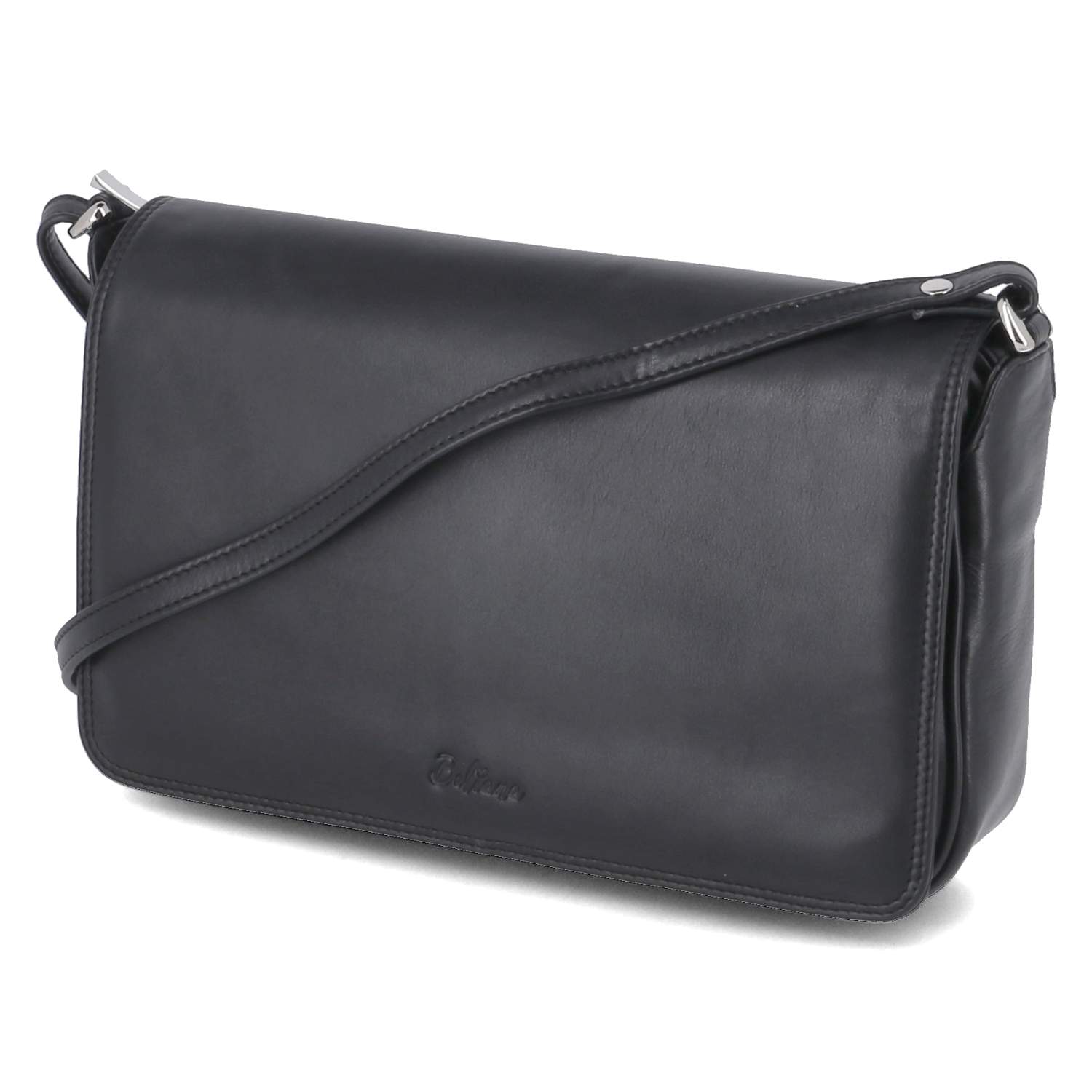 Überschlagtasche  Schwarz