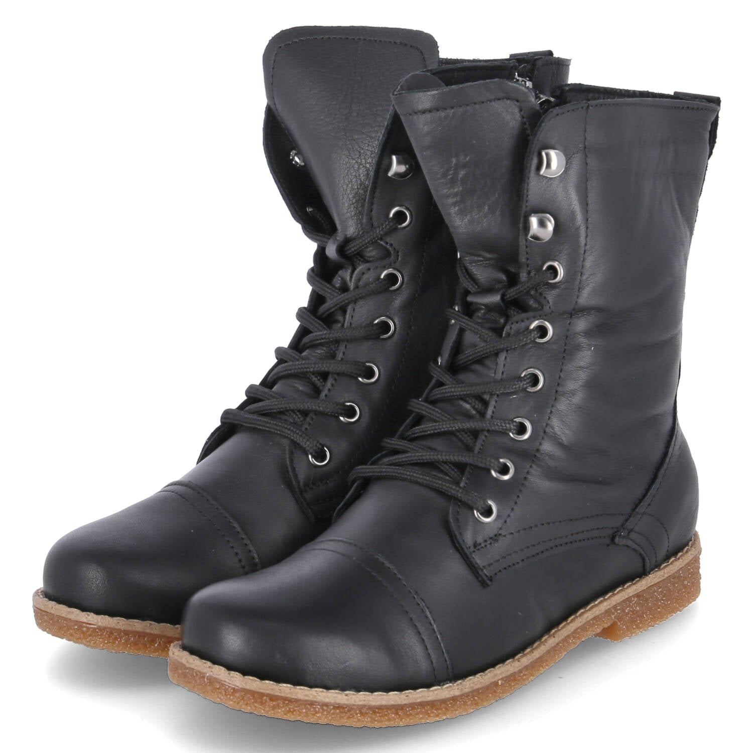 Schnürstiefeletten  Schwarz