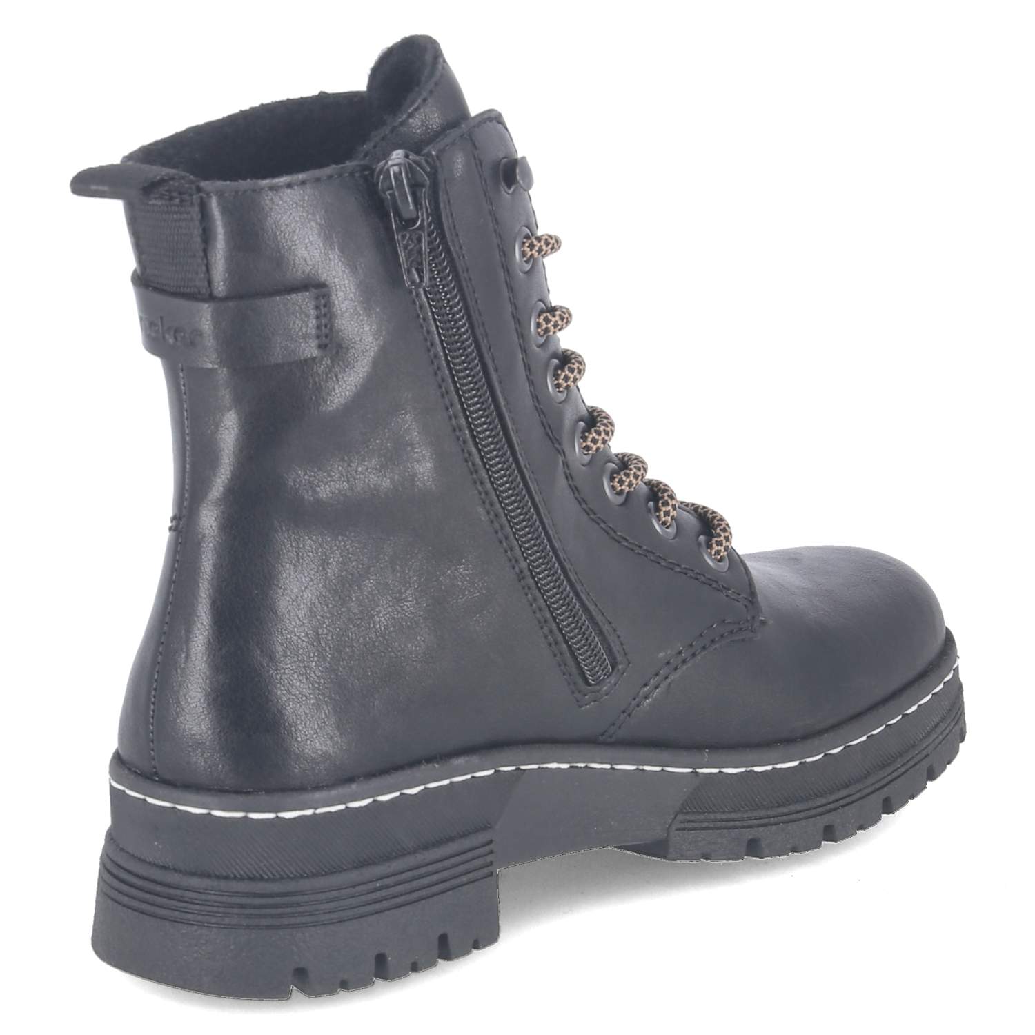 Schnürboots  Schwarz