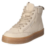 Schnürstiefeletten  Beige