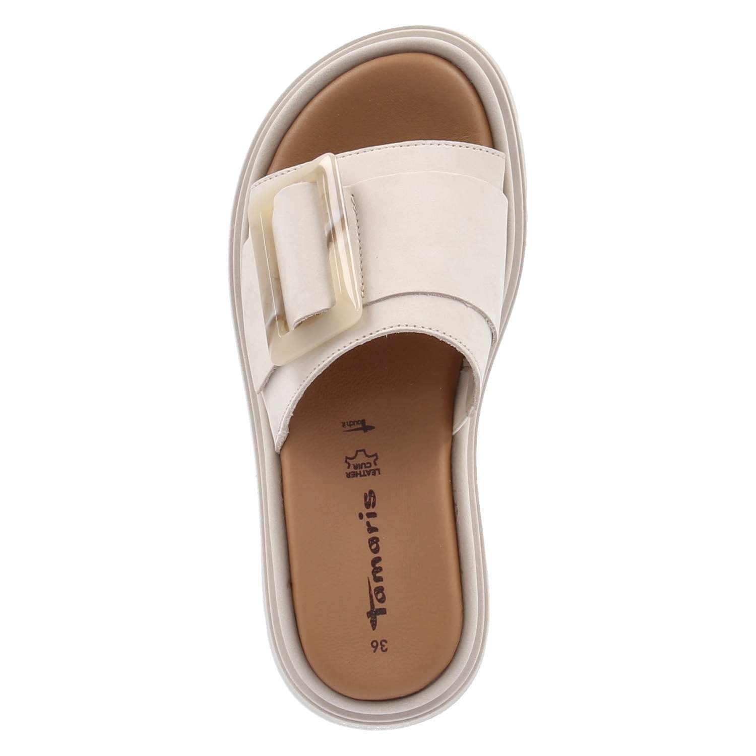 Pantoletten  Beige