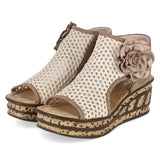 Keilsandaletten  Beige
