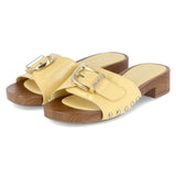 Open Toe Clogs  Gelb