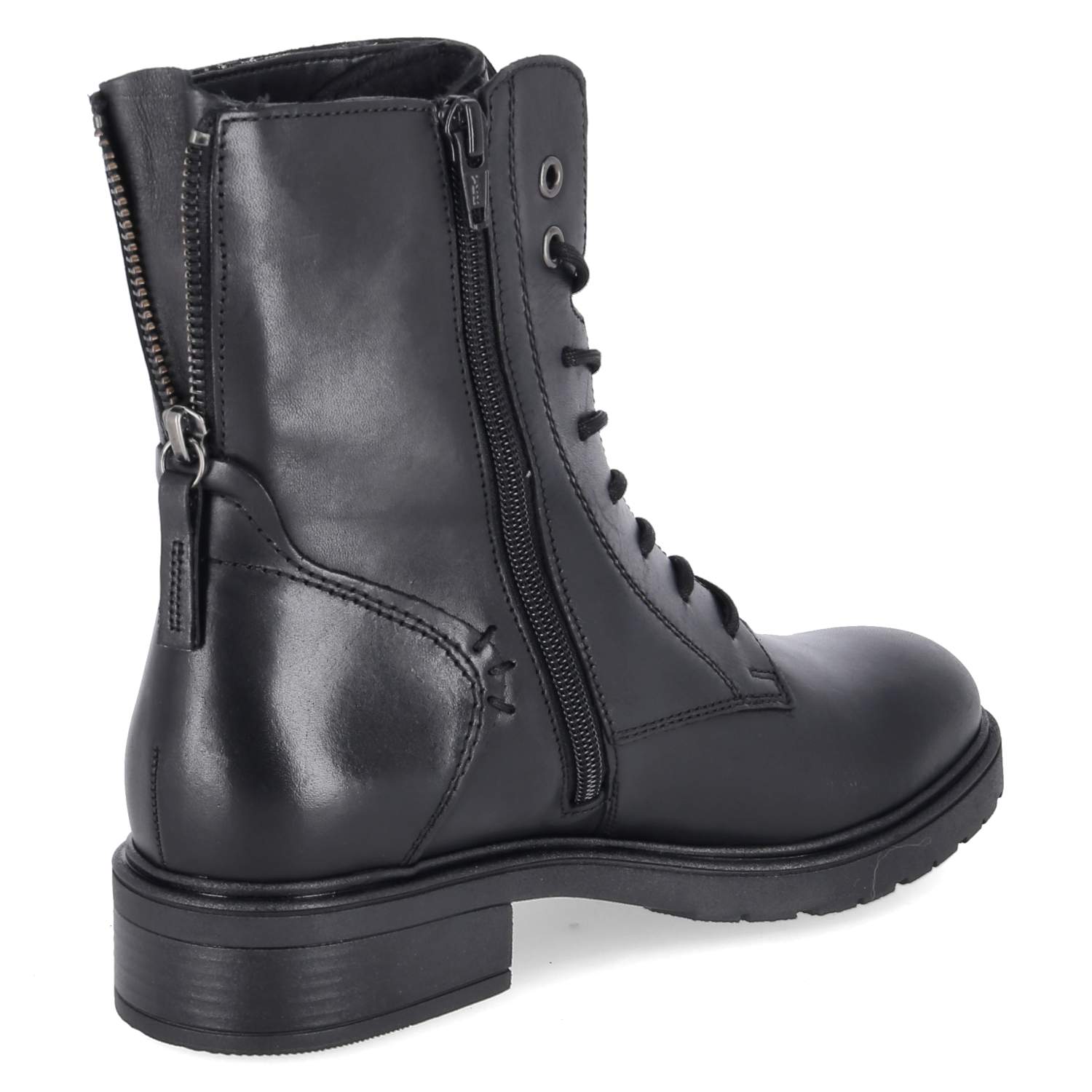 Schnüstiefeletten  Schwarz