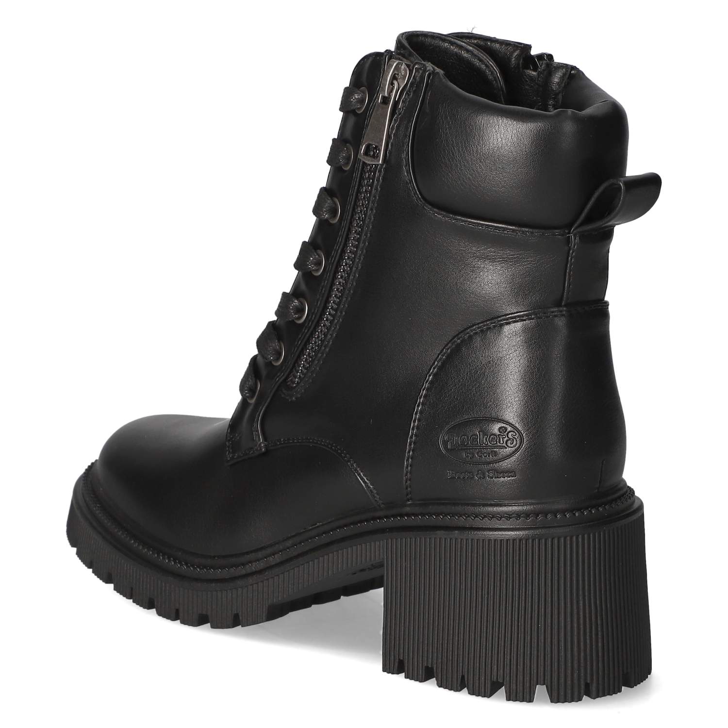 Schnürstiefeletten  Schwarz
