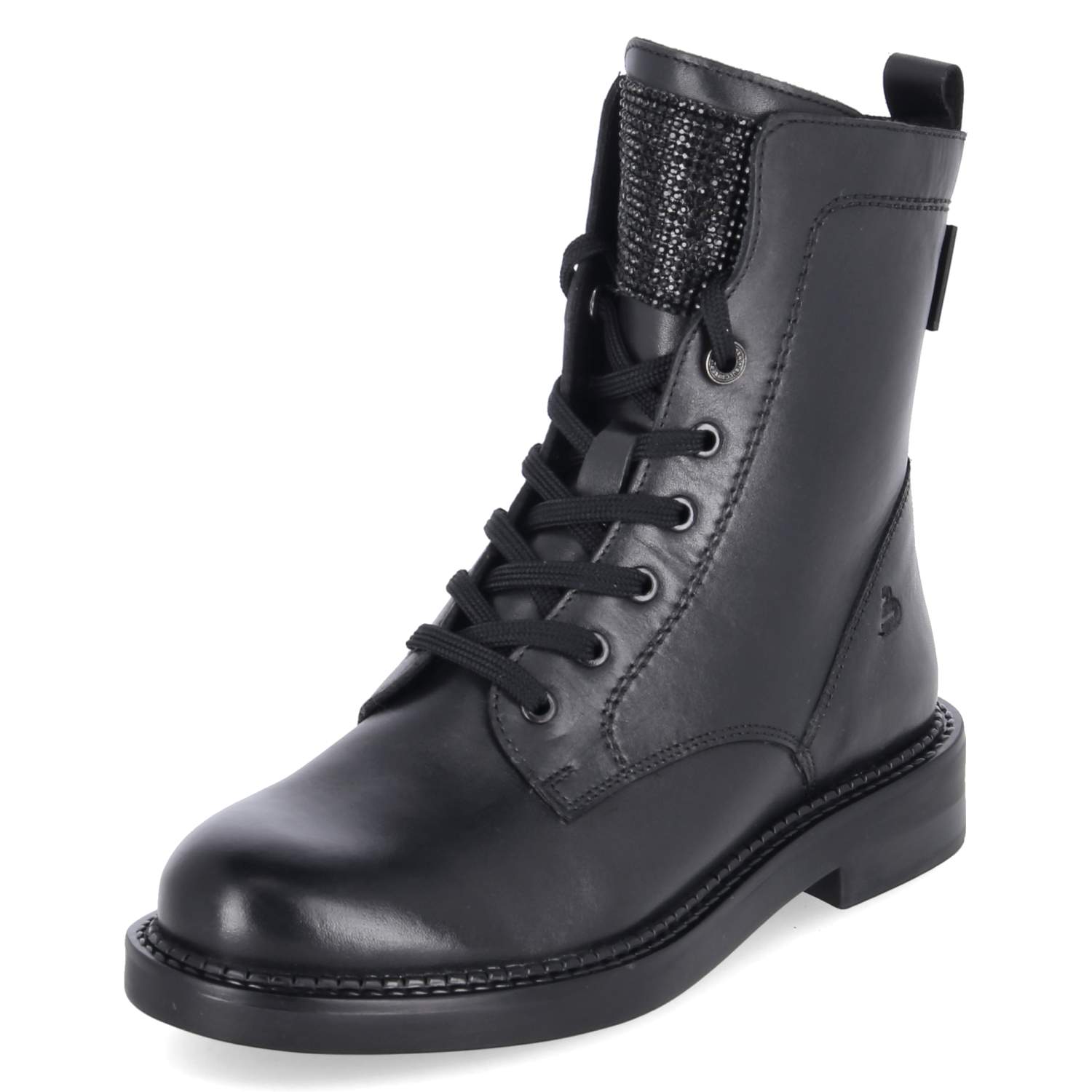 Schnürboots  Schwarz