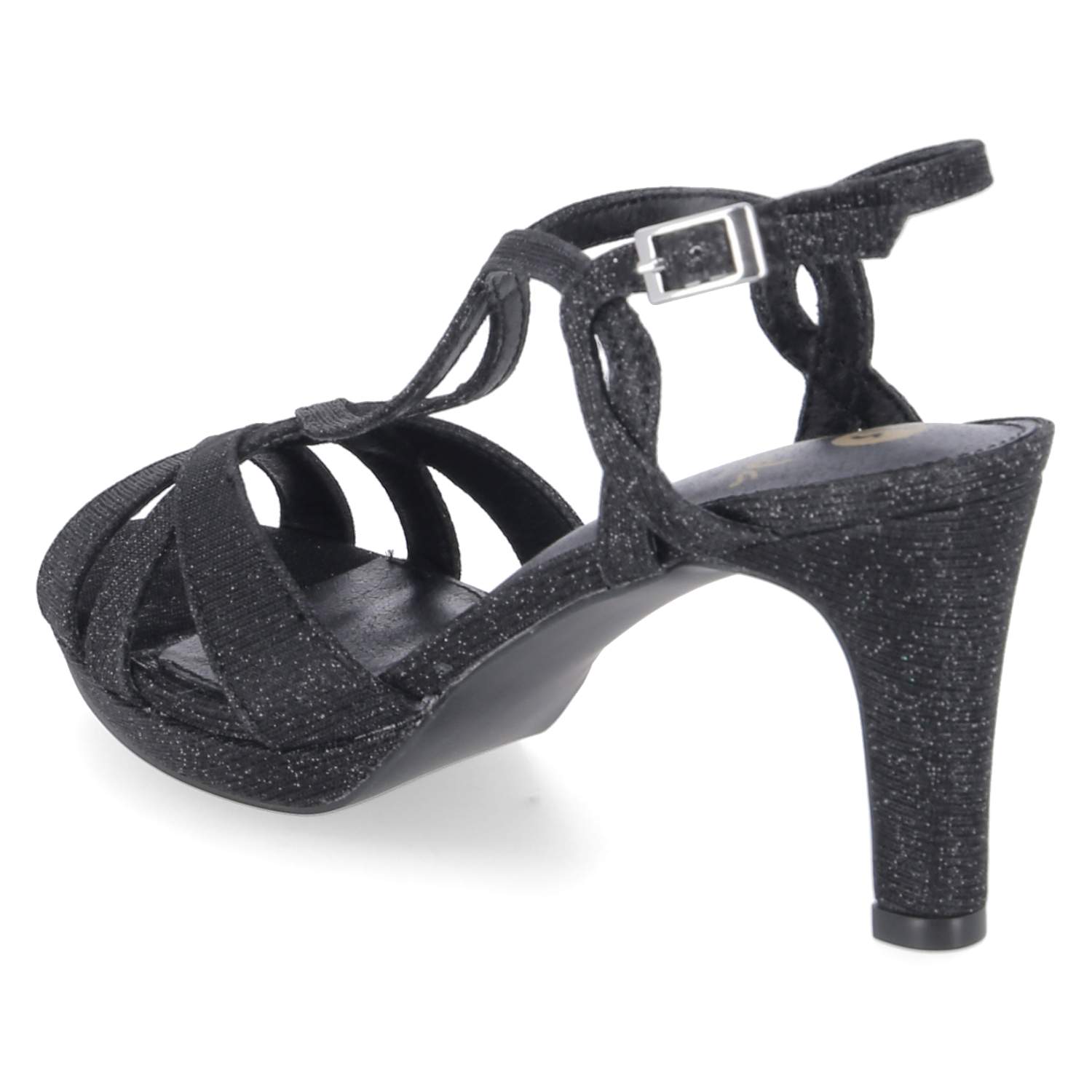 Glam-Sandaletten  Schwarz