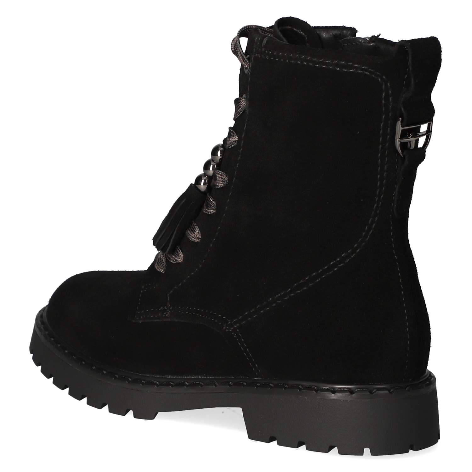 Schnürstiefeletten  Schwarz