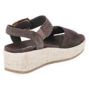 Plateau-Sandalen  Braun