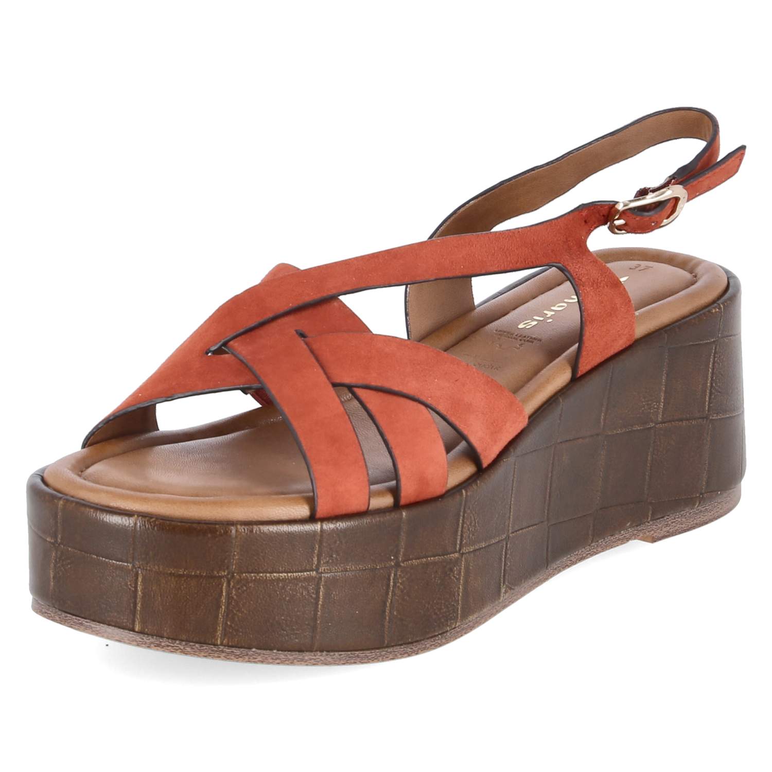 Plateausandalen  Rot