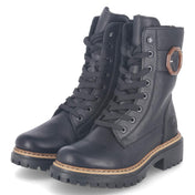 Schnürboots  Schwarz