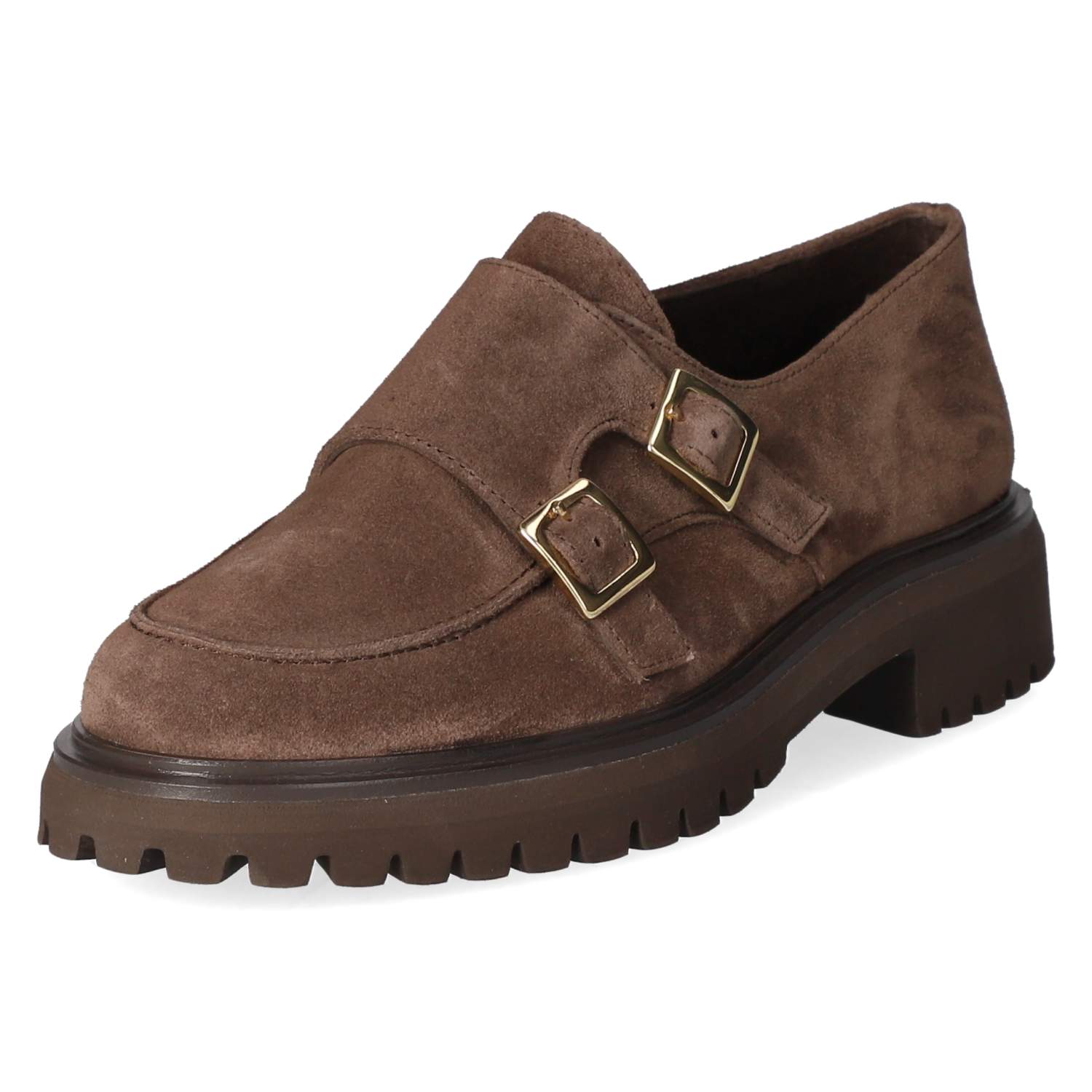 Schnallenschuhe  Braun