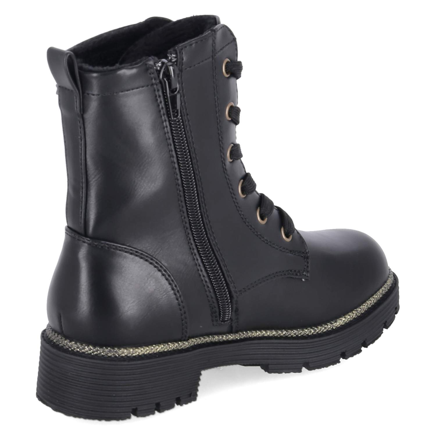 Schnürboots  Schwarz