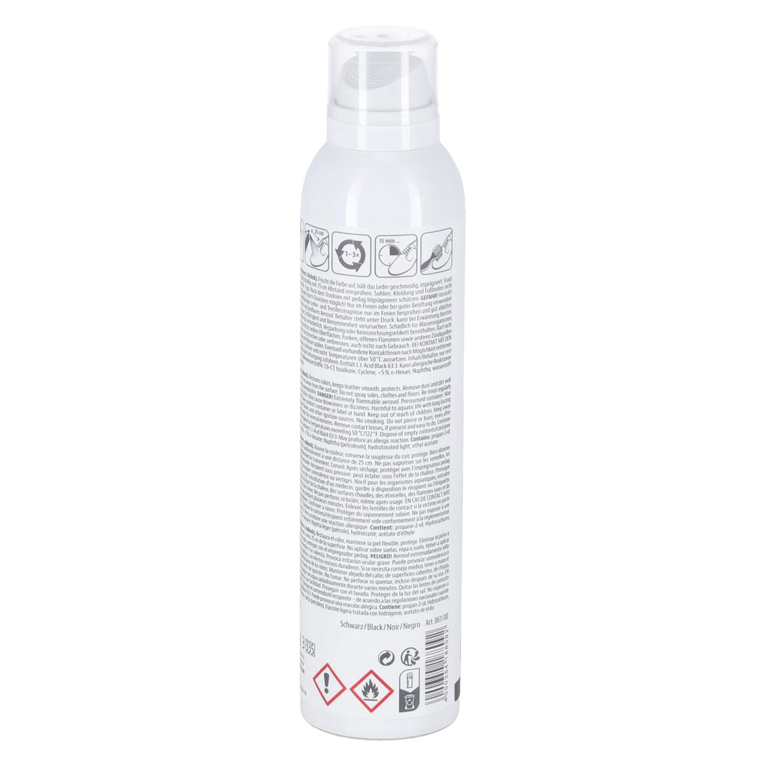 Rauleder Spray  Schwarz