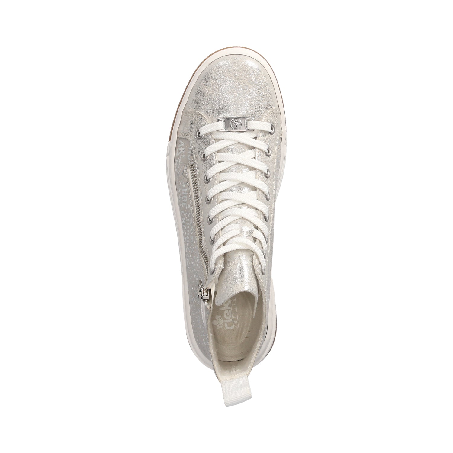 High Sneaker  Silber
