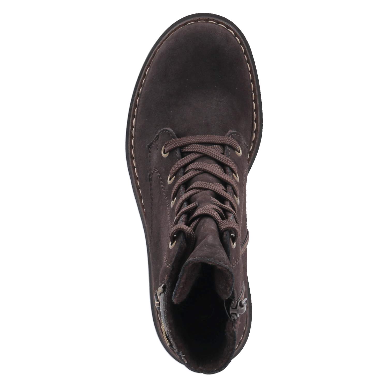 Schnürstiefeletten  Braun