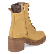 Schnürstiefeletten  Gelb