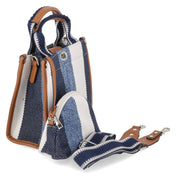 Mini Tote Set  Blau
