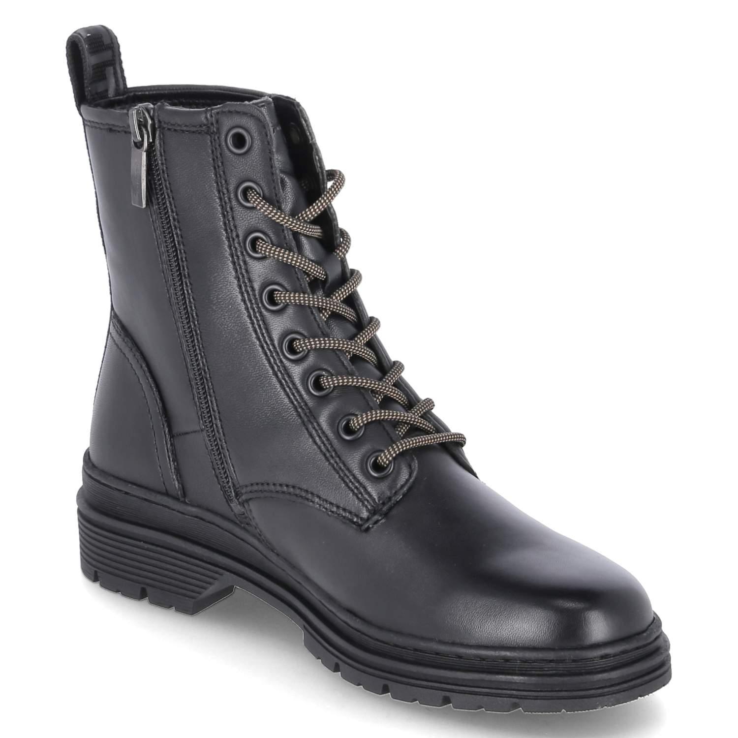 Schnürboots  Schwarz