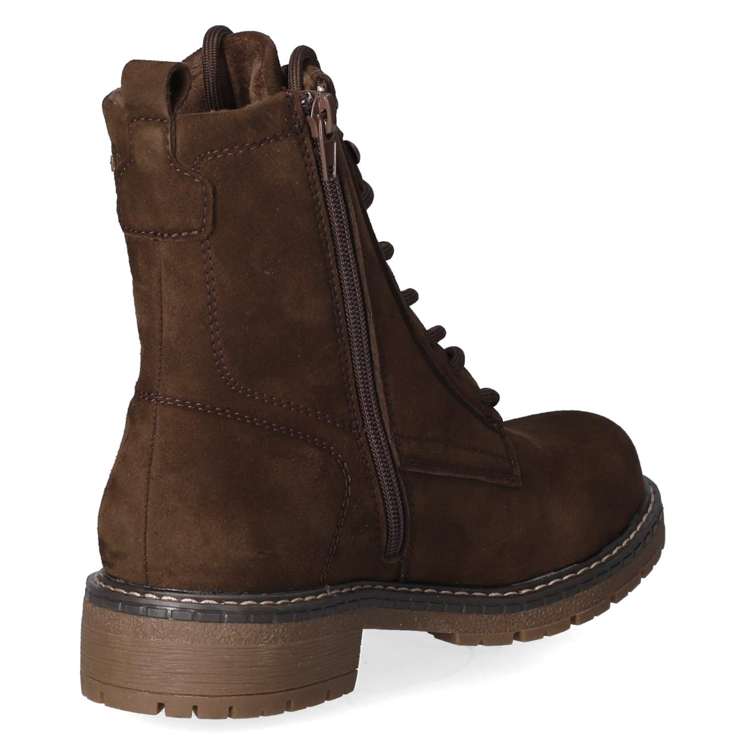 Schnürstiefeletten  Braun