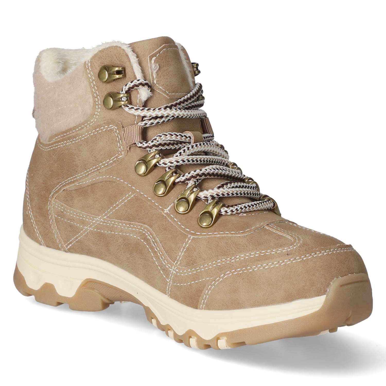 Schnürboots  Taupe