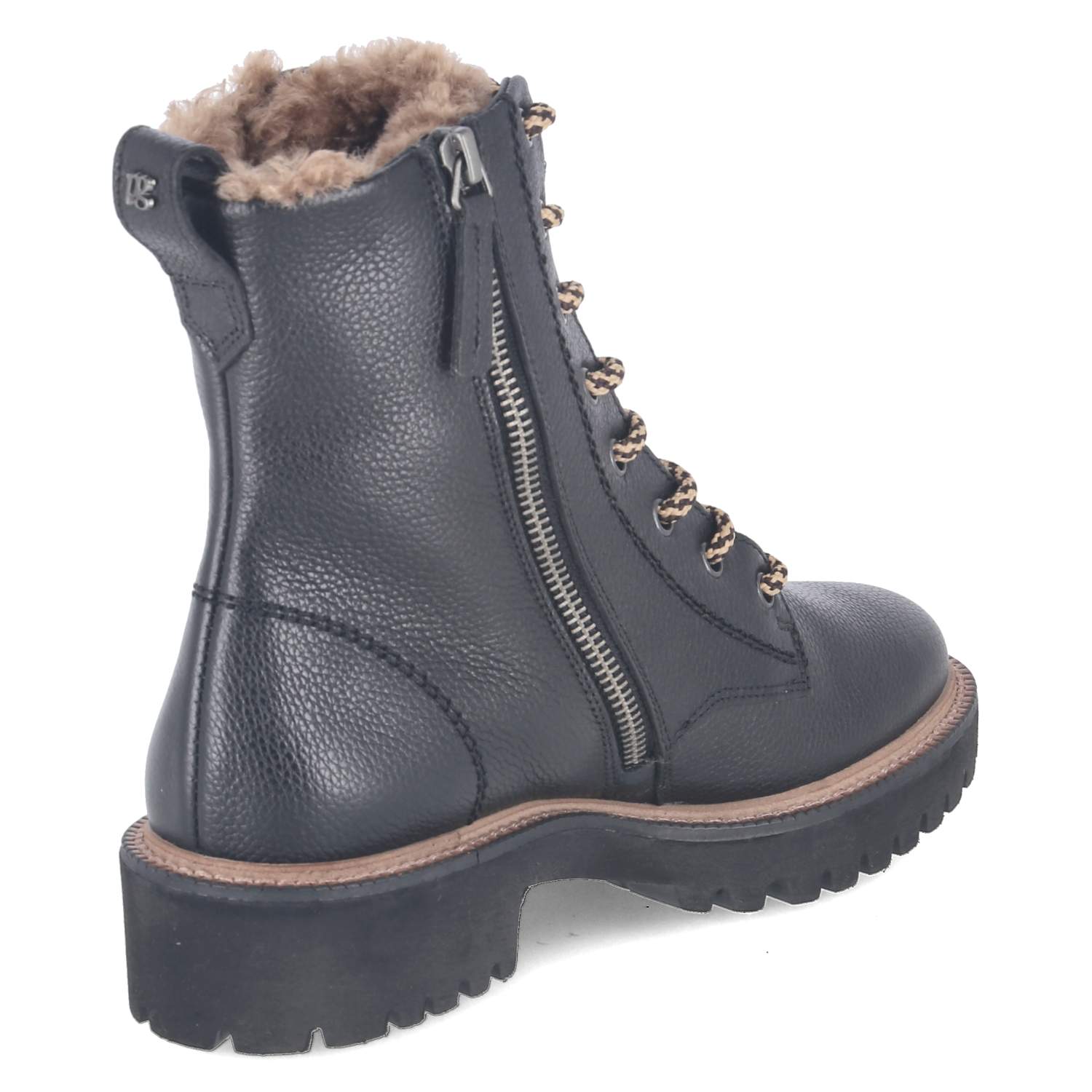 Winterschnürstiefeletten  Schwarz