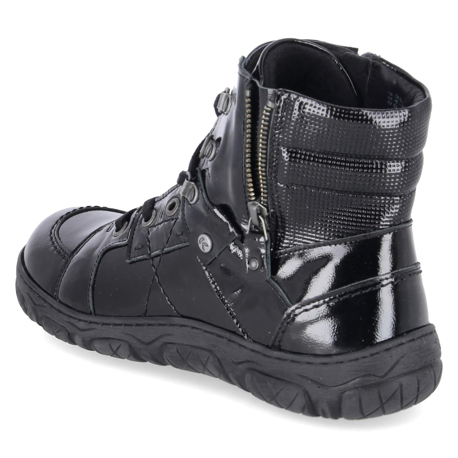 Schnürboots  Schwarz