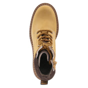 Schnürstiefeletten  Gelb