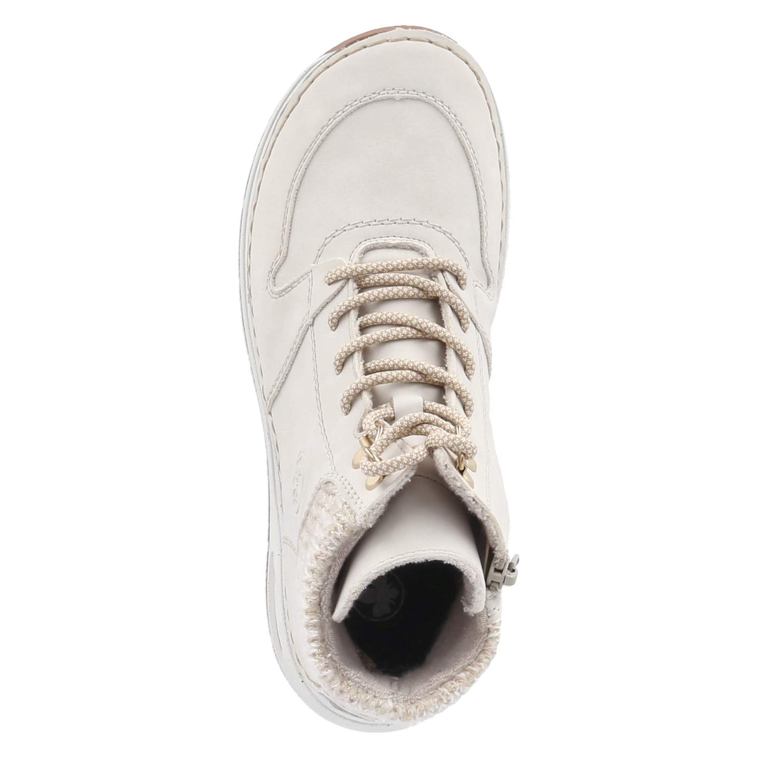 Schnürstiefeletten  Beige