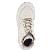 Schnürstiefeletten  Beige