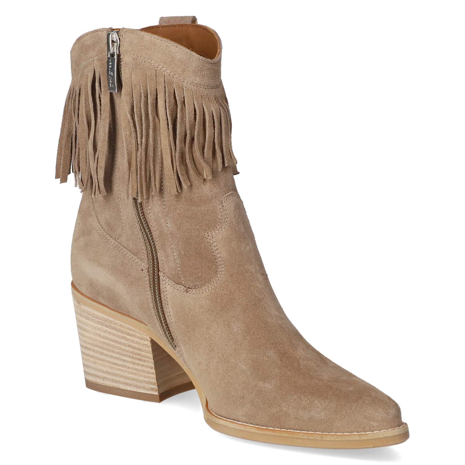 Westernstiefeletten  Beige