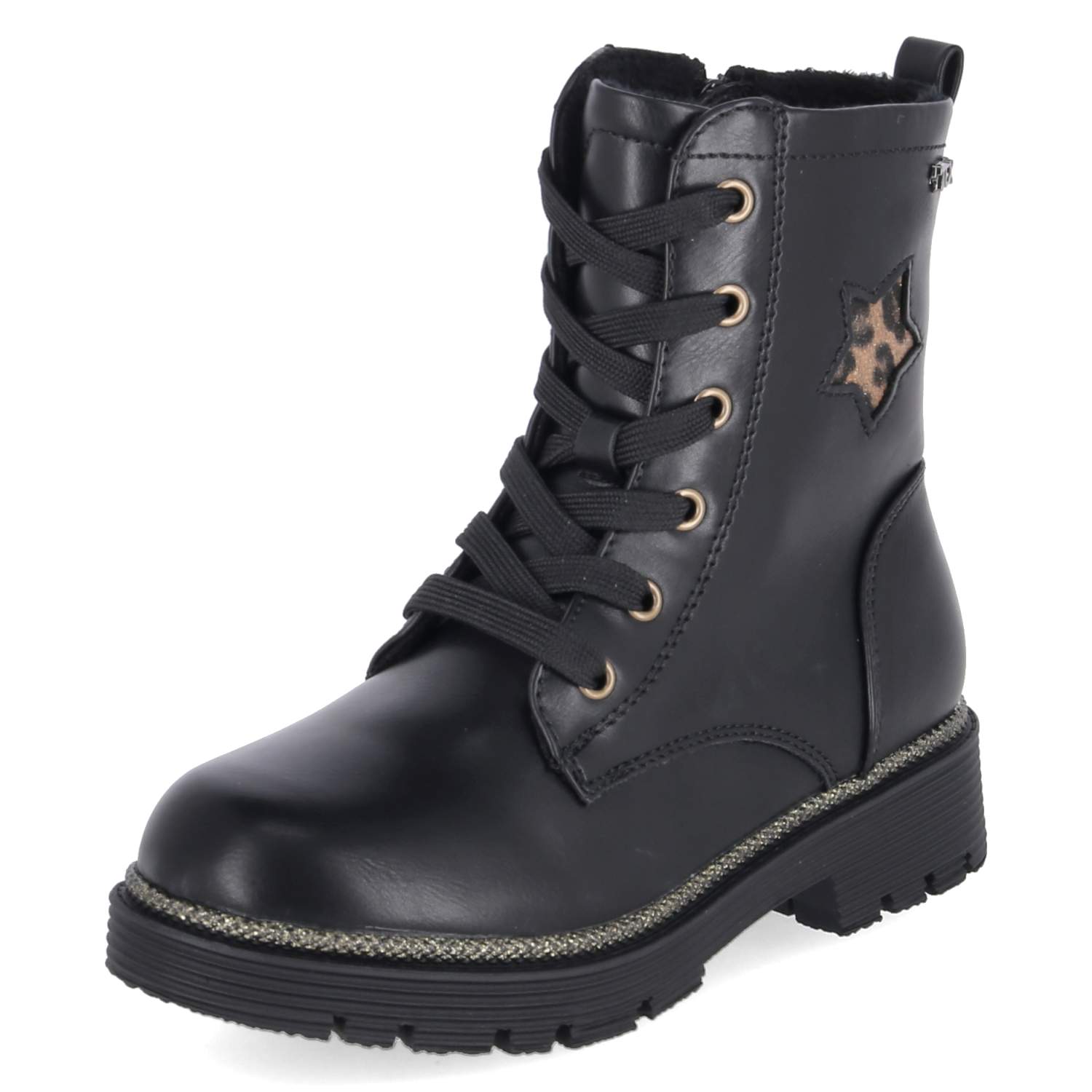 Schnürboots  Schwarz