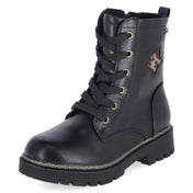 Schnürboots  Schwarz