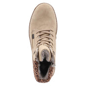 Schnürstiefeletten  Beige