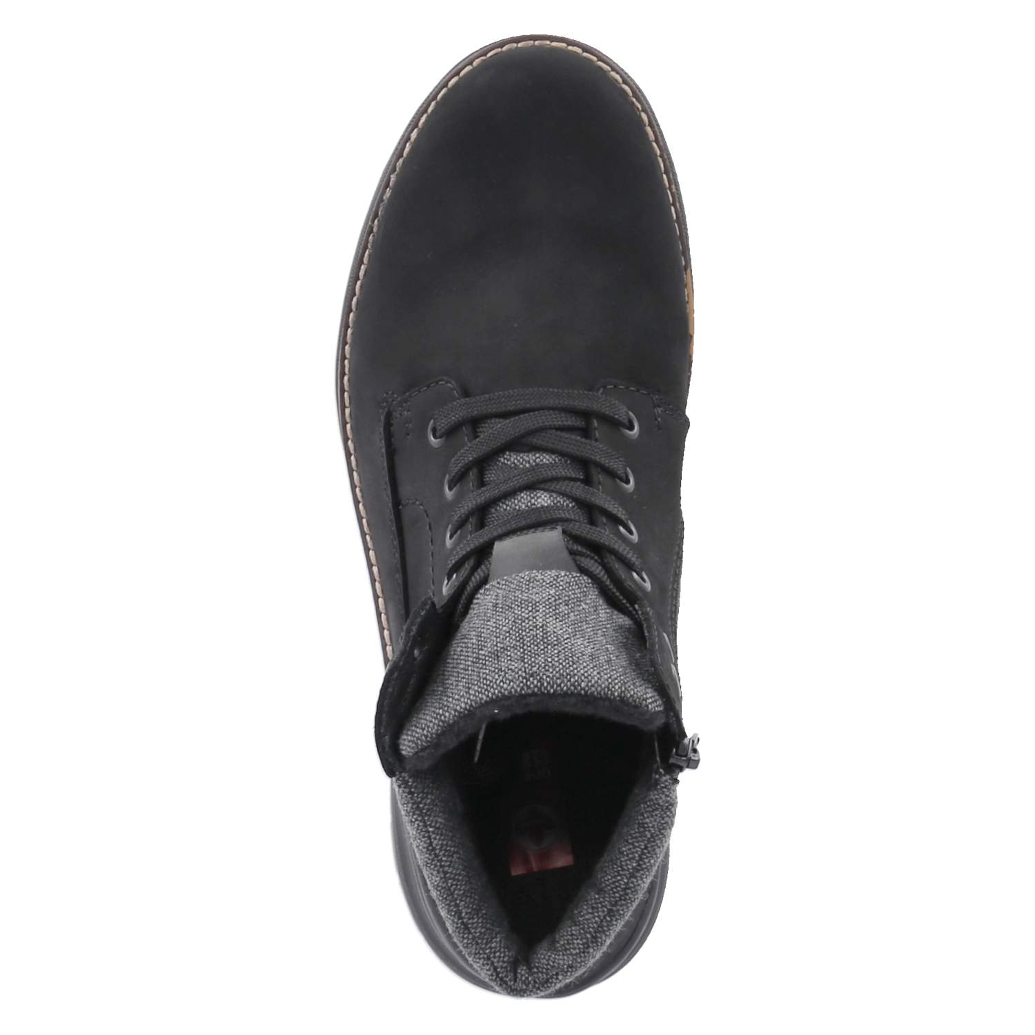 Schnürstiefeletten  Schwarz