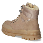 Schnürstiefeletten  Beige