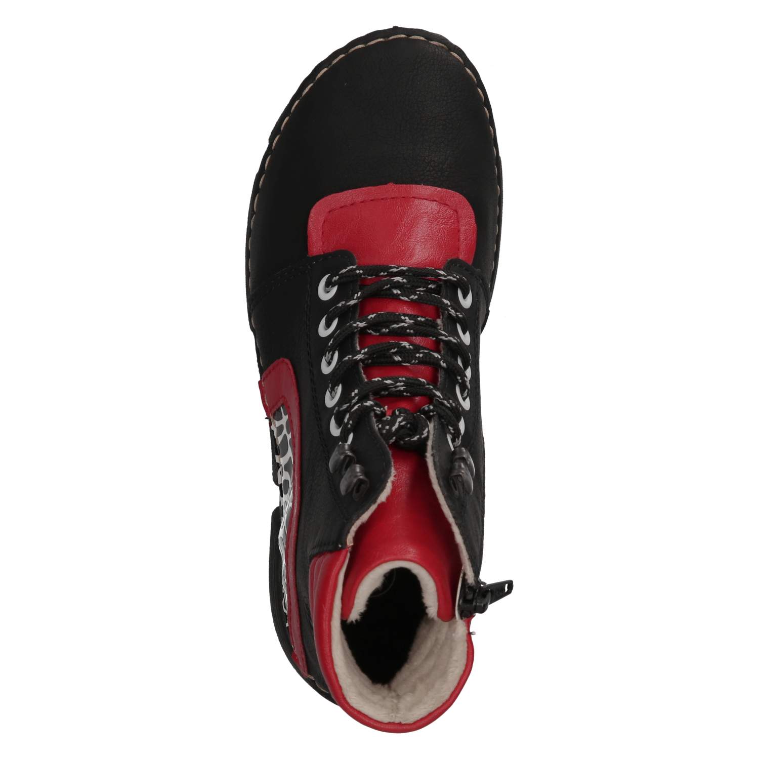Schnürstiefeletten  Schwarz
