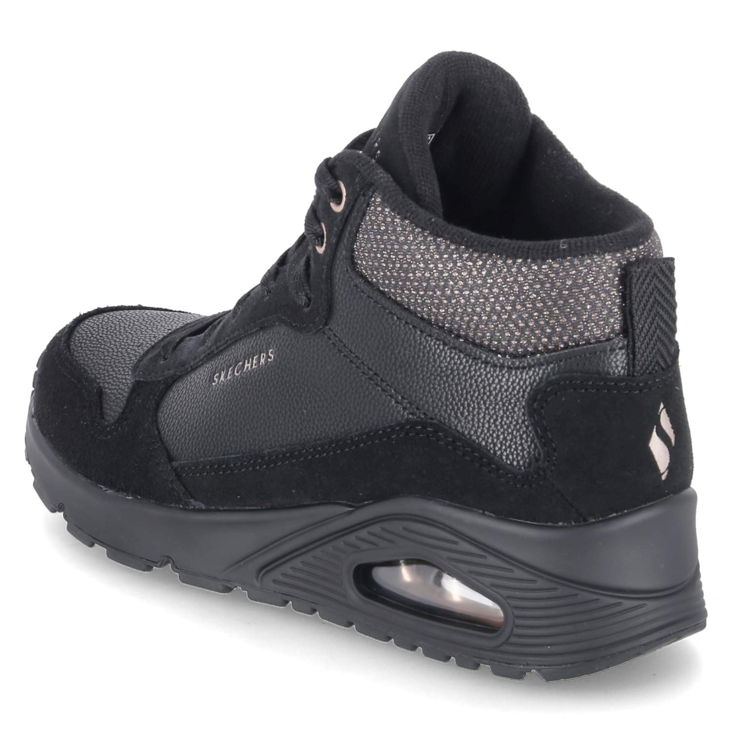 High Sneaker UNO-STACRE SHINE  Schwarz