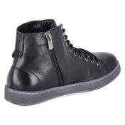 Schnüstiefeletten  Schwarz